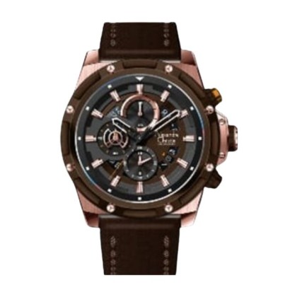 Alexandre Christie ALCW6506MCLROBO Chronograph Brown Leather band Analog Men Watch